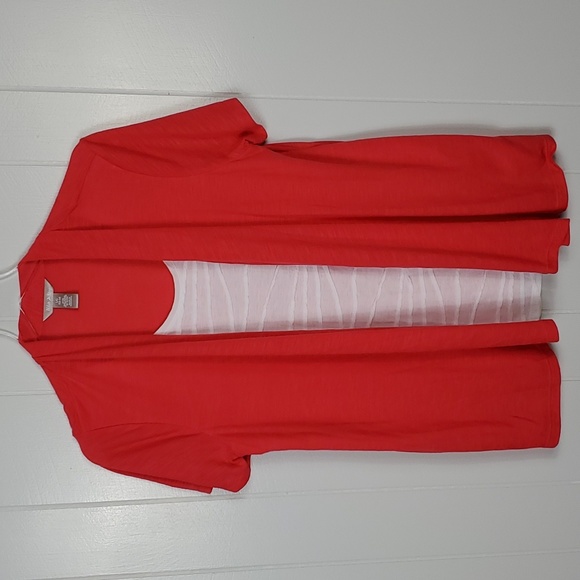 Set Of 2 White Stag Blue Open Flowy Top & Red Open Flowy Light Top Wmns … - Picture 9 of 16